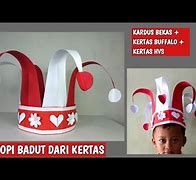 Topi Kertas Nuansa Merah Putih